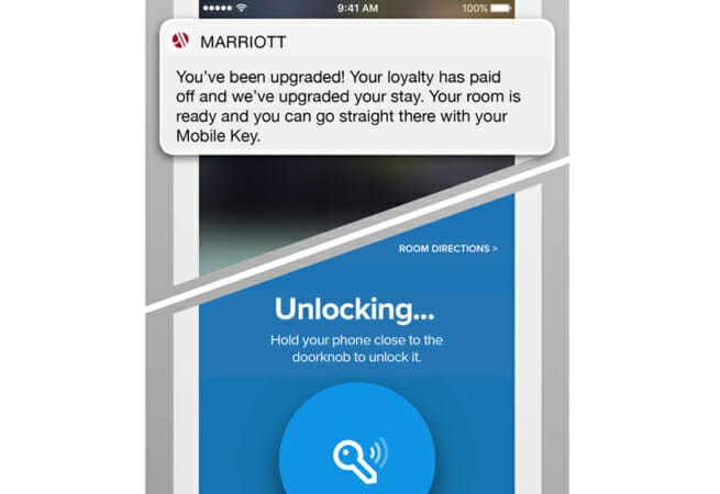 Marriott personal service with app mobile
