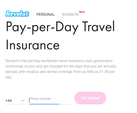 free travel insurance with revolut