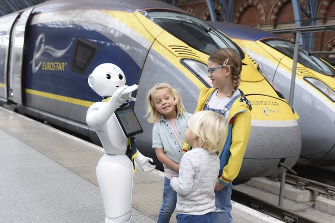 Eurostar is deploying Pepper robots to help with customer service on train platforms