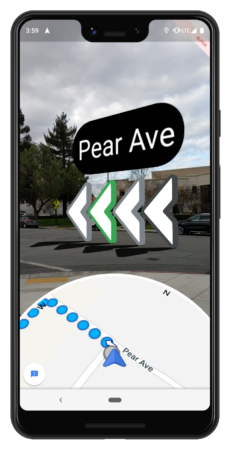 google street view augmented reality directions